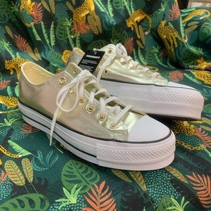 Converse Chuck Taylor Gold Platform Sneakers 10.5